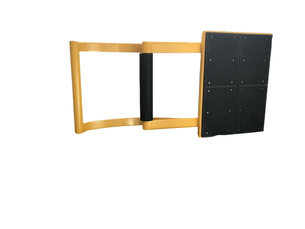 Attenuator tabrakan lipat dengan penyemprotan elektrostatik dan pengereman non-mematikan untuk kontrol kendaraan