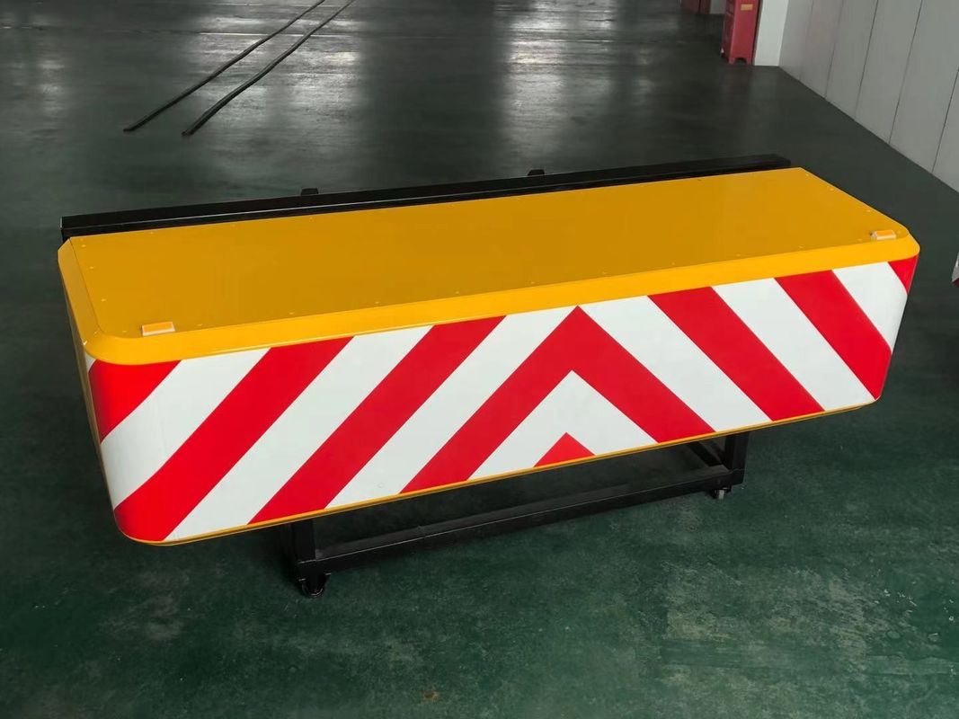 Hambatan Anti Kendaraan Aluminium Warna Kuning Untuk Truk Sampah Gar