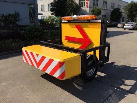 Hambatan Anti Kendaraan Aluminium Warna Kuning Untuk Truk Sampah Gar
