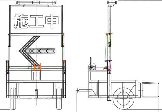 Aluminium Alloy 80km / H Buzzer Truck Mounted Attenuator Menyerap Kekuatan Dampak