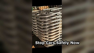 Penghalang Kendaraan Bergerak Menghentikan Mobil dengan Aman